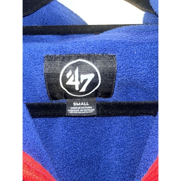 New York Giants 47 fleece jacket, three quarter zip #NFL #NYGiants #47 - Picture 2 of 3